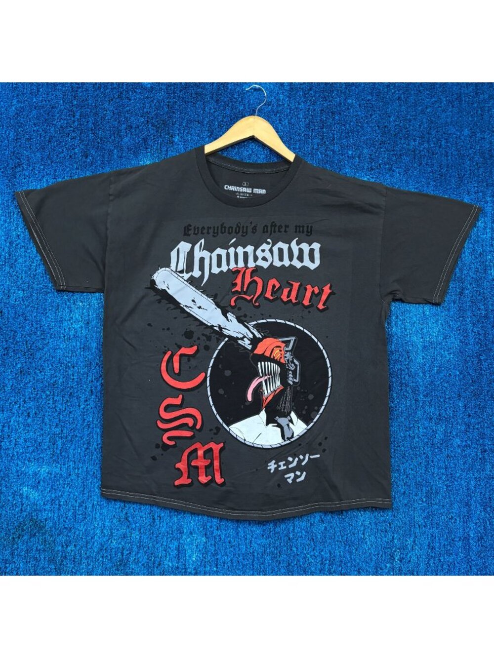 Chainsaw Man Everybody After My Heart Anime T-Shirt Size Large